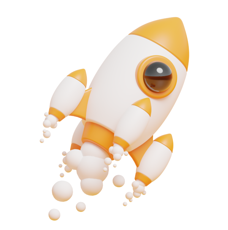 Rocket image taking off